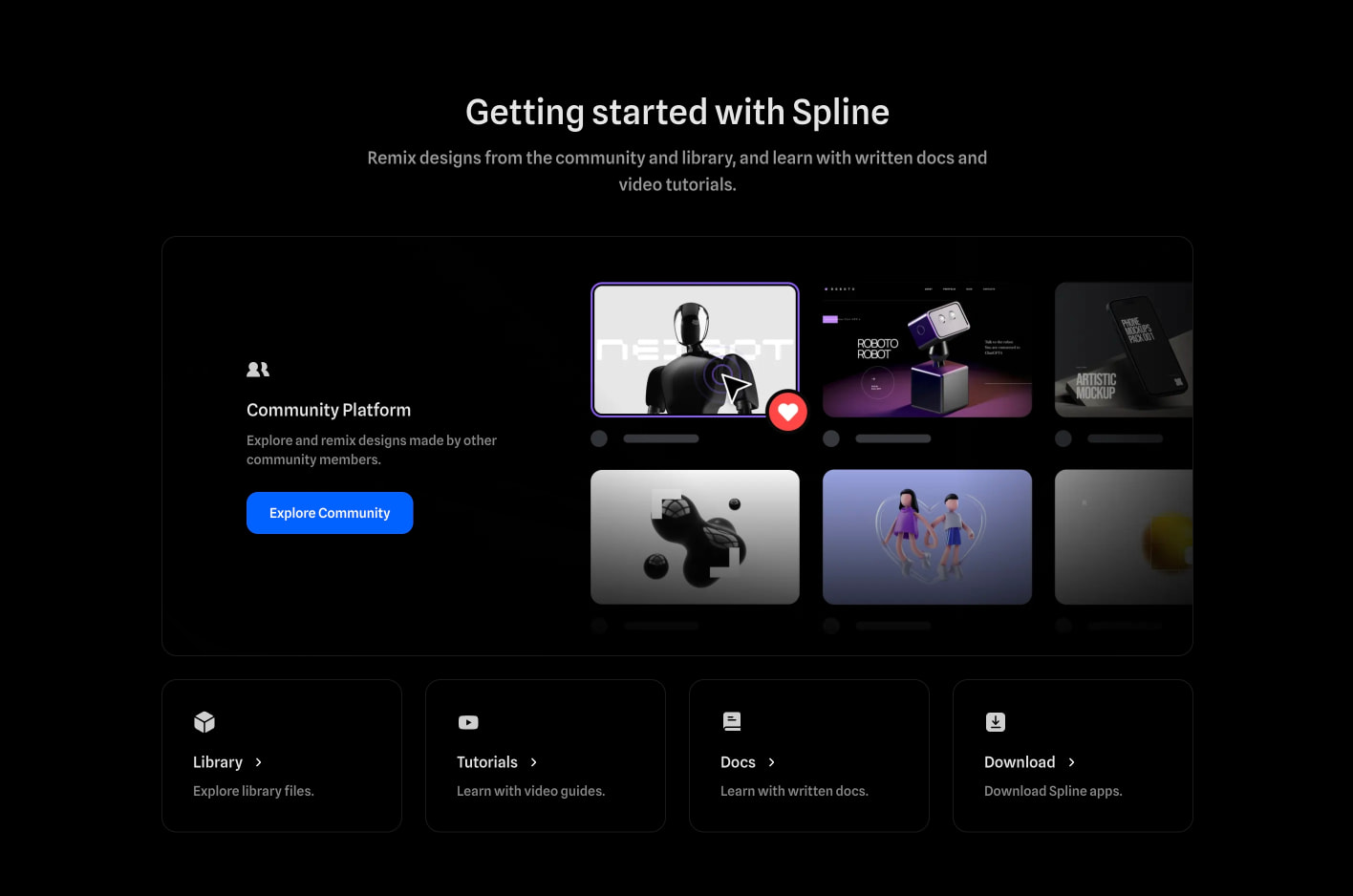 Spline - 3D Design tool in the browser with real-time collaboration captured website design