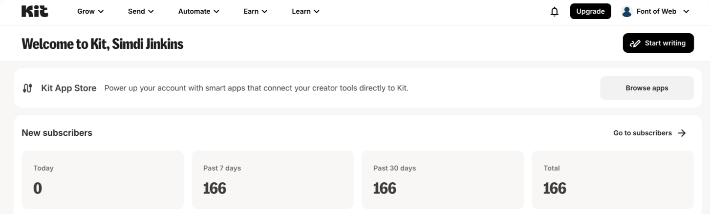 Kit captured website design