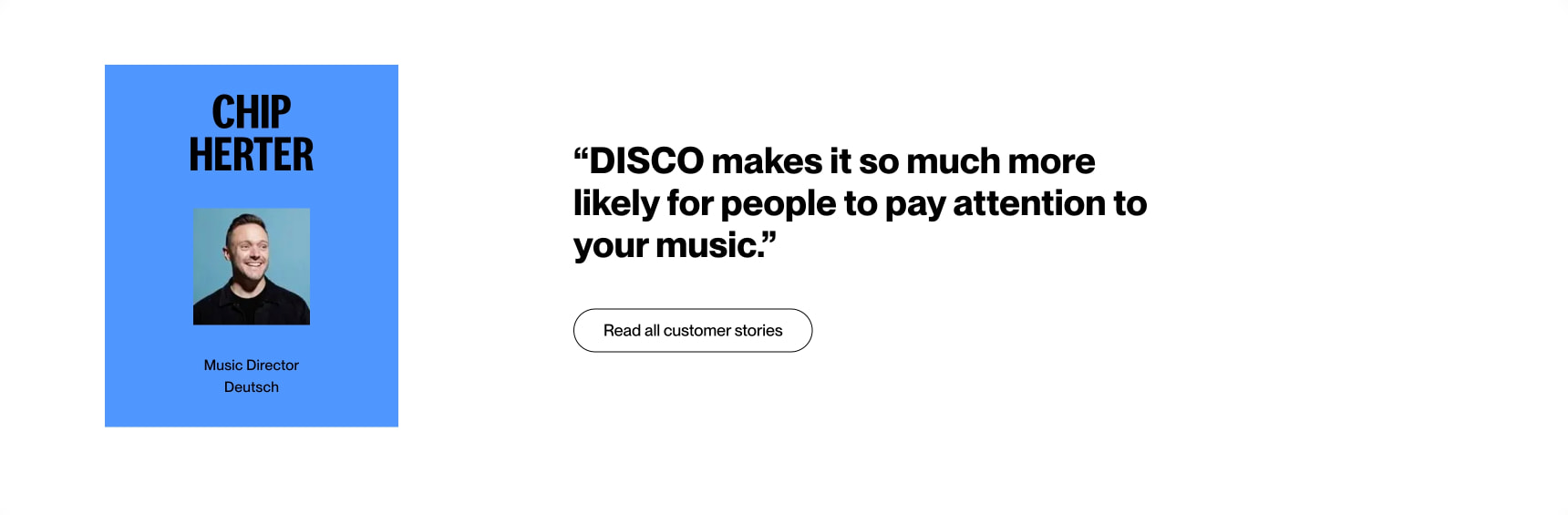 Music Management, Simplified | DISCO captured website design