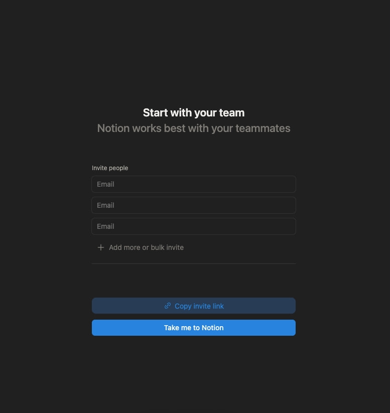 Onboarding captured website design