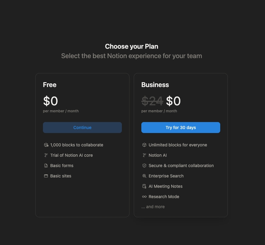 Onboarding captured website design