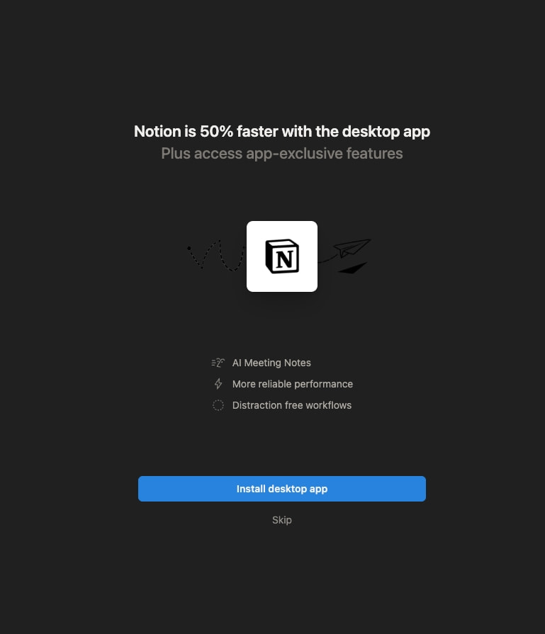 Onboarding captured website design