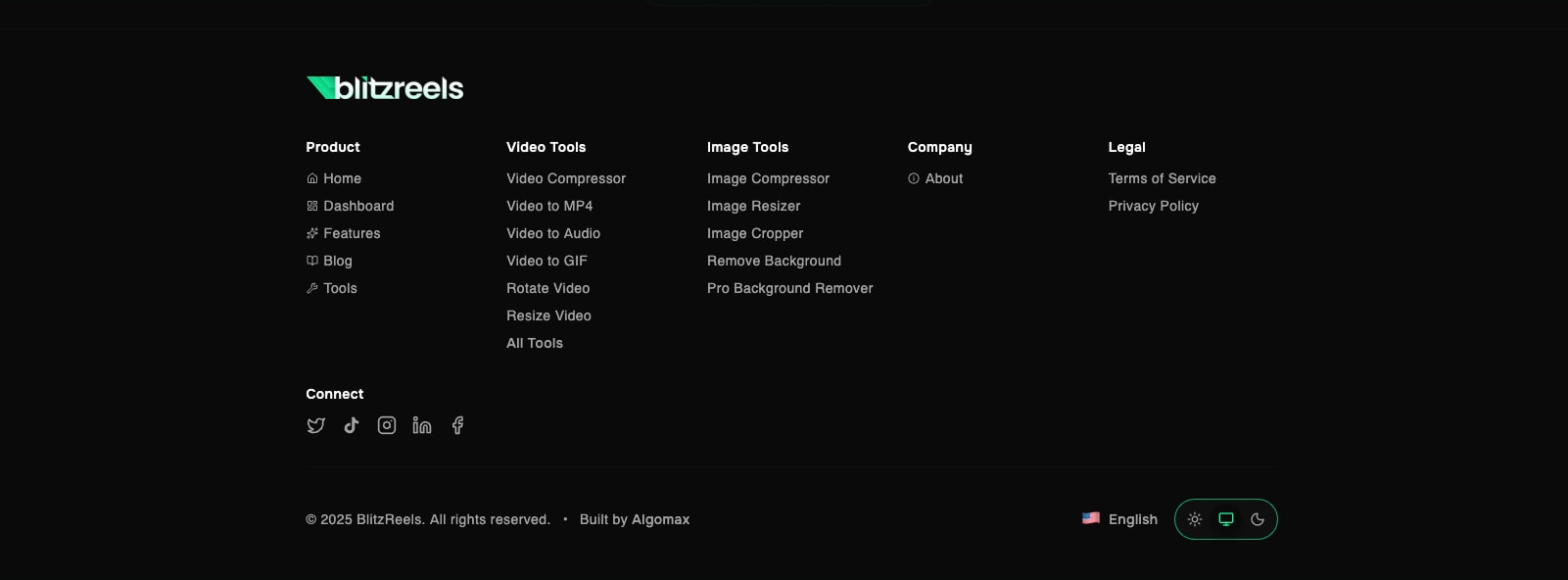 BlitzReels – Film. Click. Cash in. | BlitzReels captured website design