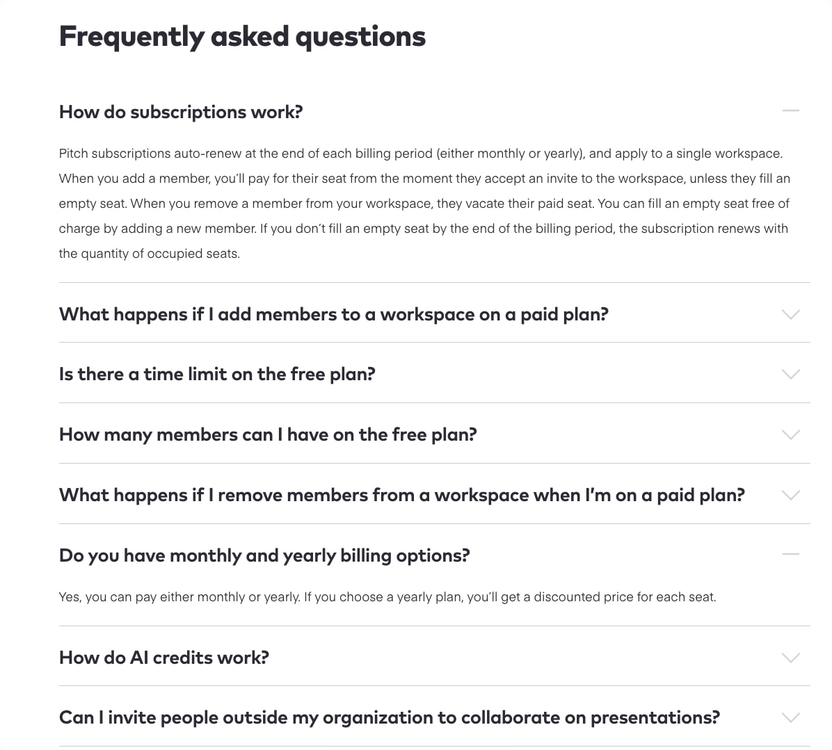 Pricing | Pitch captured website design