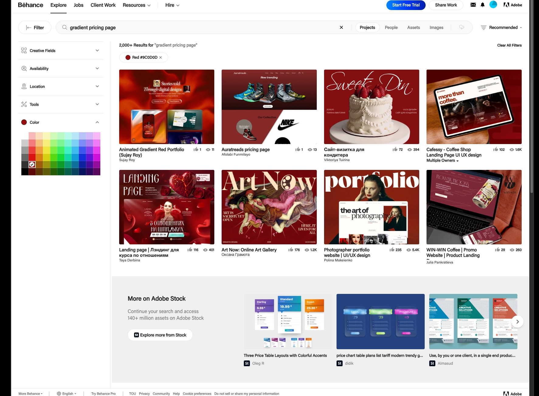 Gradient Pricing Page Projects :: Photos, videos, logos, illustrations and branding :: Behance captured website design