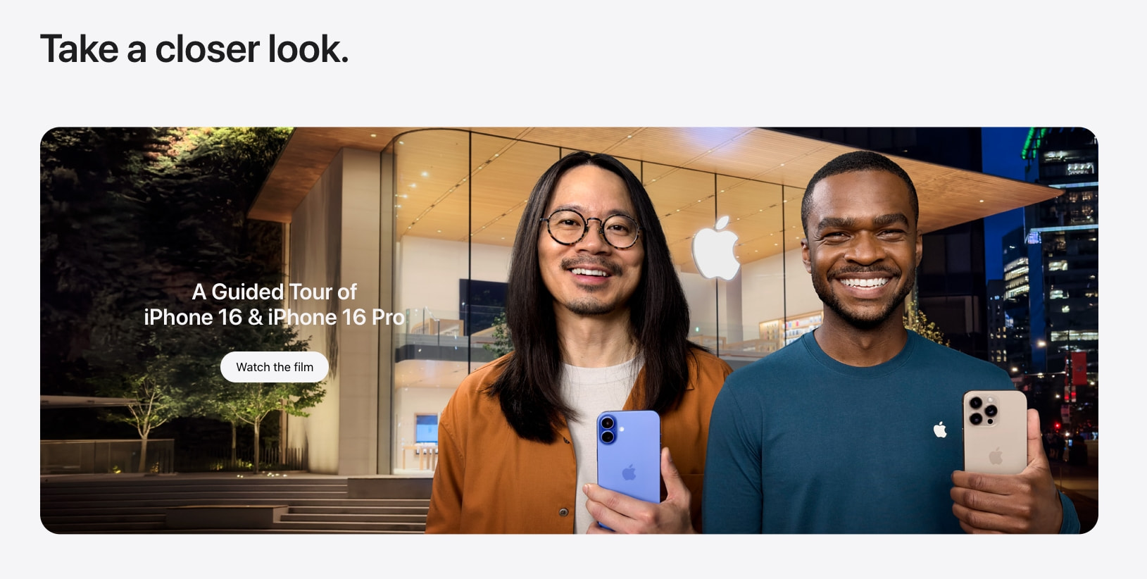 iPhone - Apple captured website design