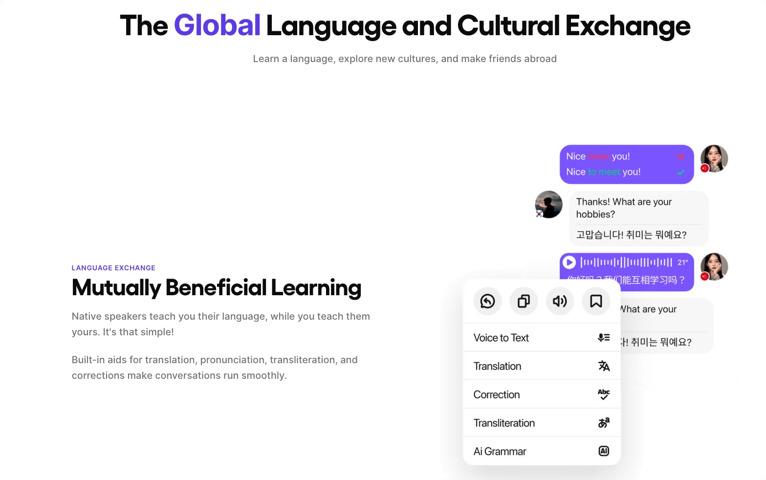 HelloTalk - Learn Languages with Native Speakers | HelloTalk captured website design