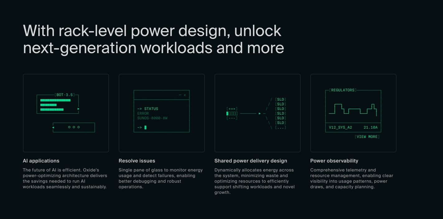 Oxide Computer Company captured website design