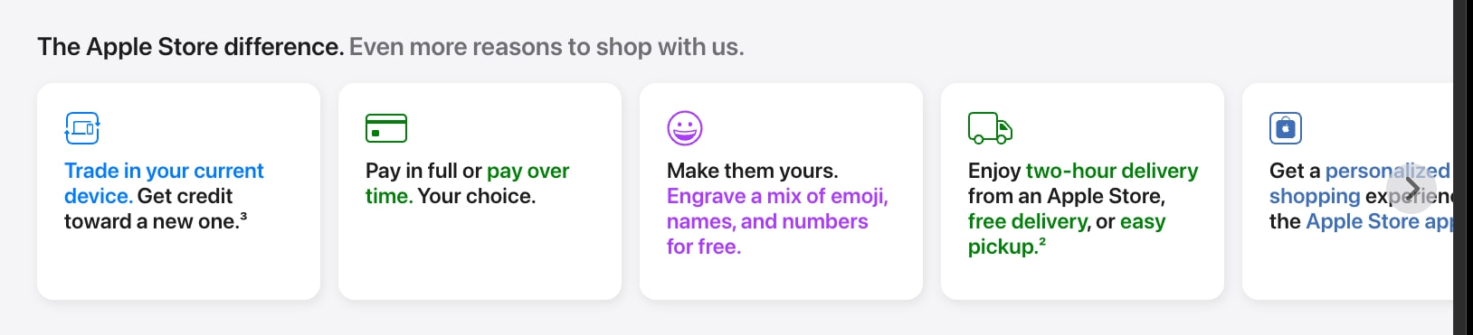 Apple Store Online - Apple captured website design