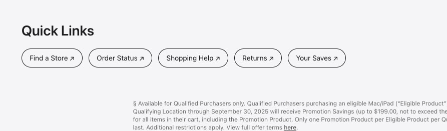 Apple Store Online - Apple captured website design