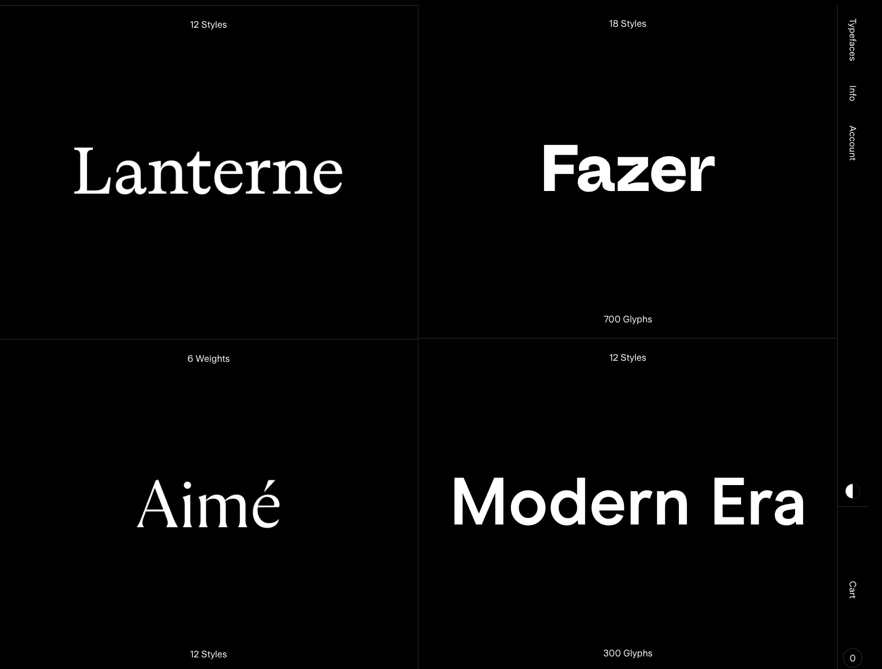 Family Type captured website design
