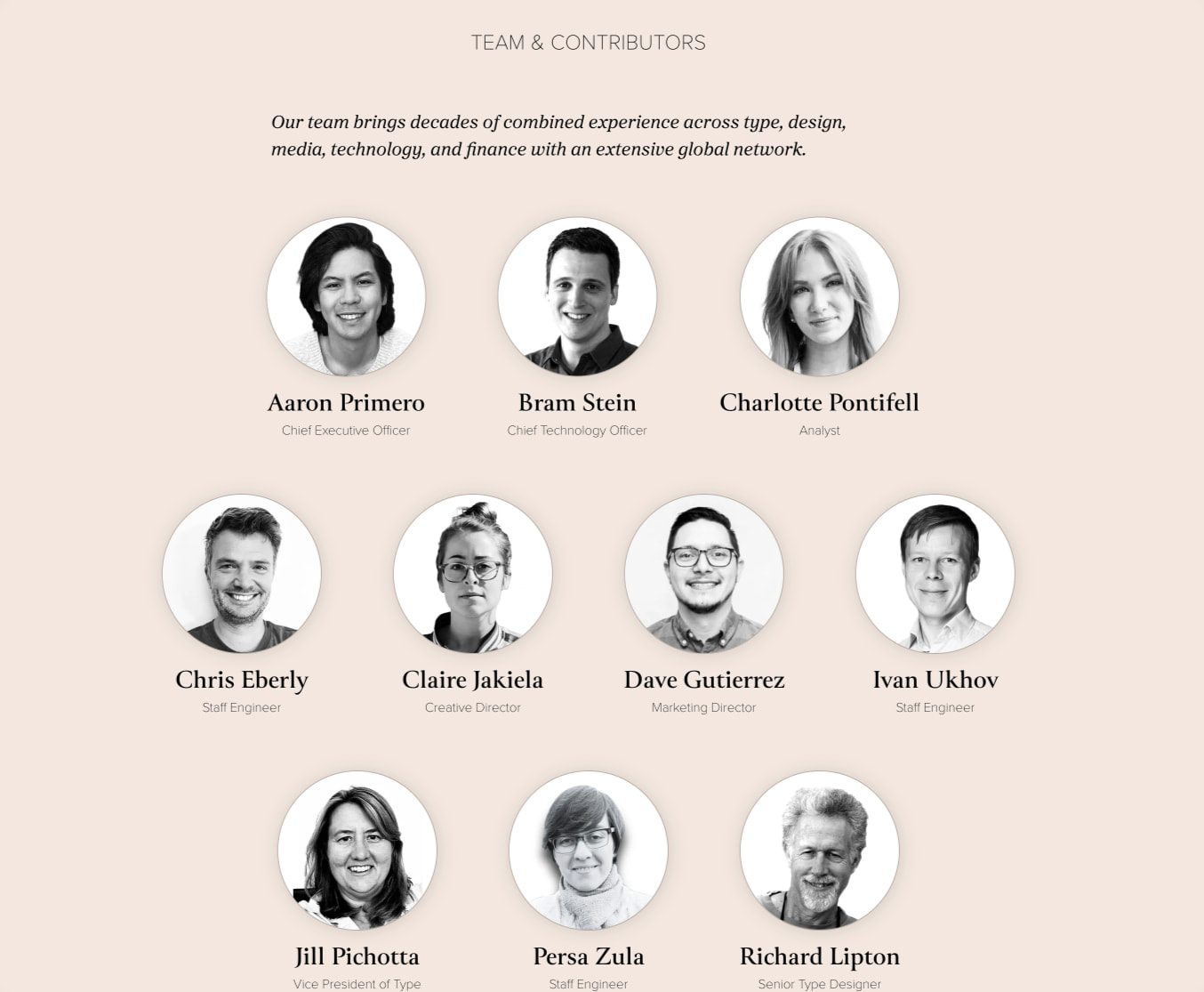 Captured design matching thetypefounders.com captured website design