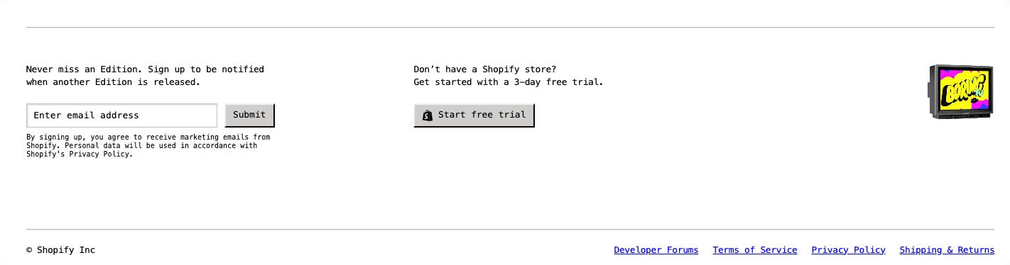 Shopify Editions | Winter ’25 captured website design
