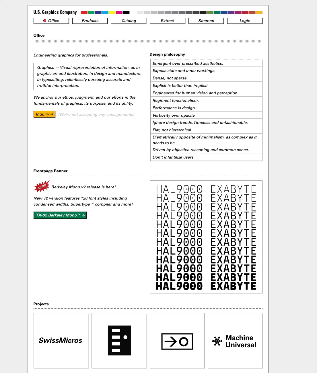 U.S. Graphics Company - Office captured website design
