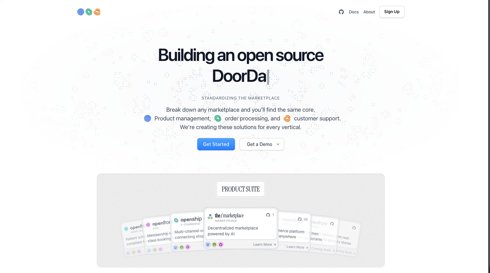 Openship captured website design
