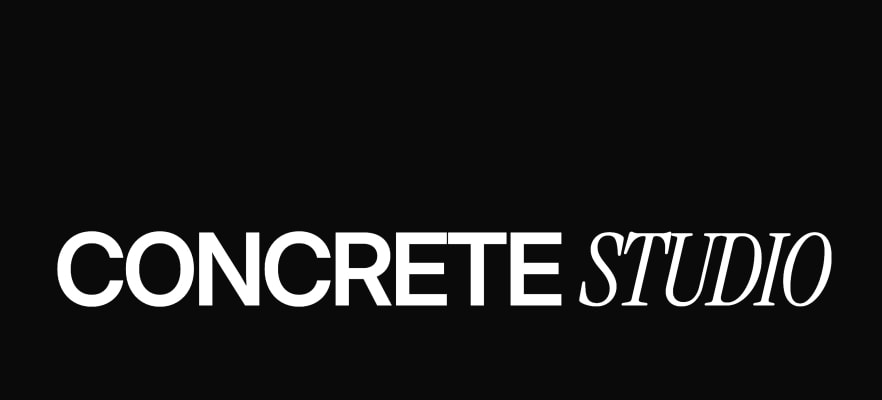 CONCRETE - Free Agency & Portfolio Template for Framer captured website design