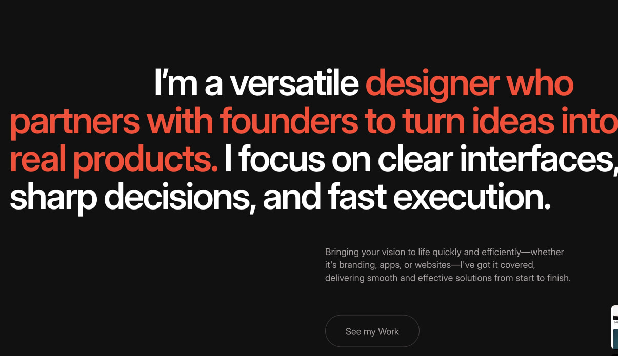 TD_Alexfolio captured website design