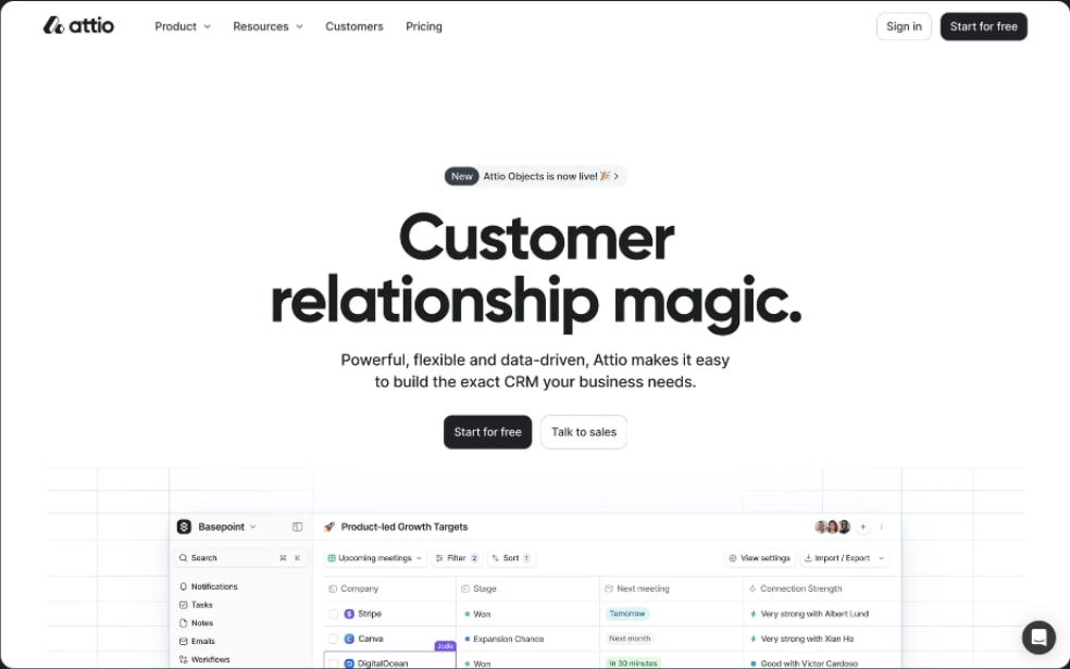 Attio Web Onboarding Flow | Mobbin captured website design