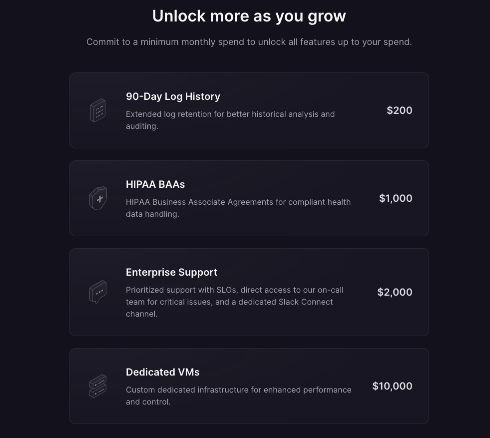Railway Pricing and Plans captured website design