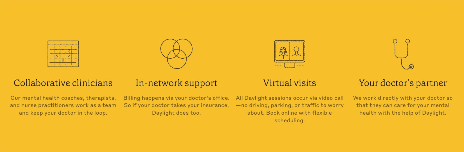Daylight Health captured website design