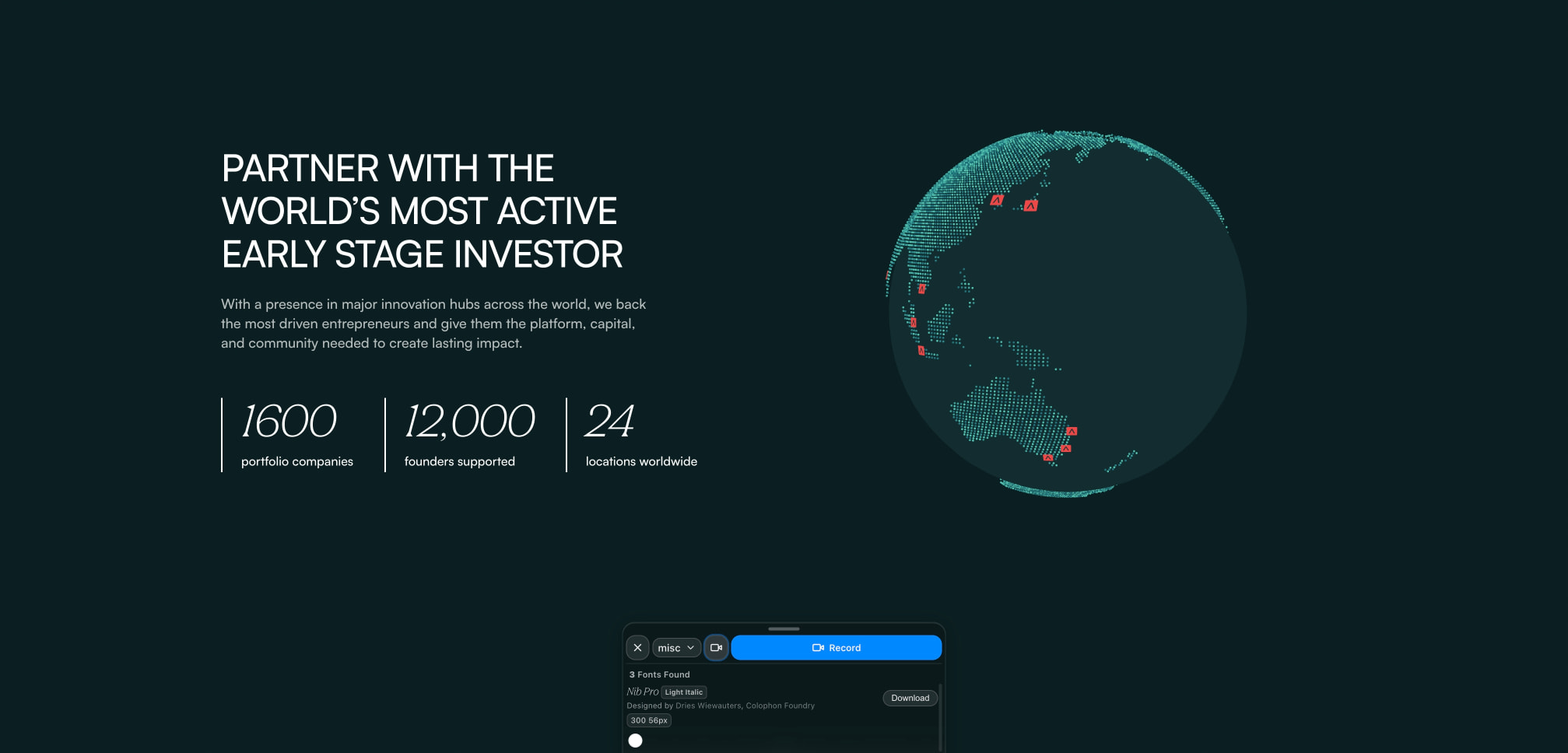 Antler | Where Founders Go Further, Faster captured website design
