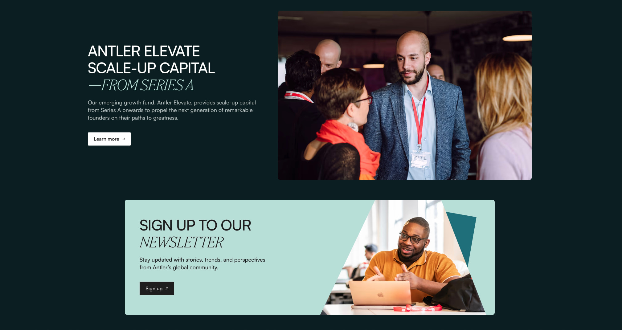 Antler | Where Founders Go Further, Faster captured website design
