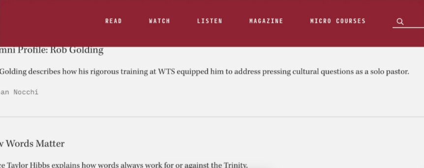 Westminster-Media captured website design