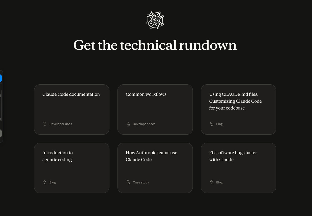 Claude Code - AI coding agent for terminal & IDE | Claude captured website design