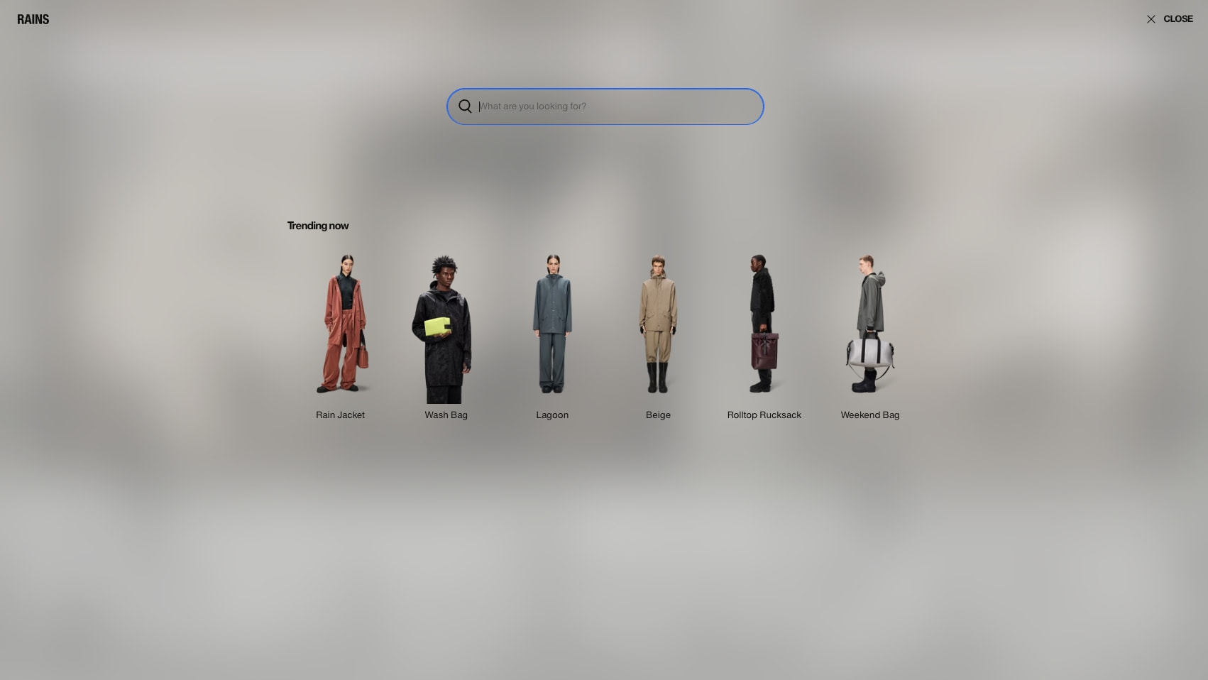 Rains® | Explore Our Outerwear & Waterproof Clothing captured website design