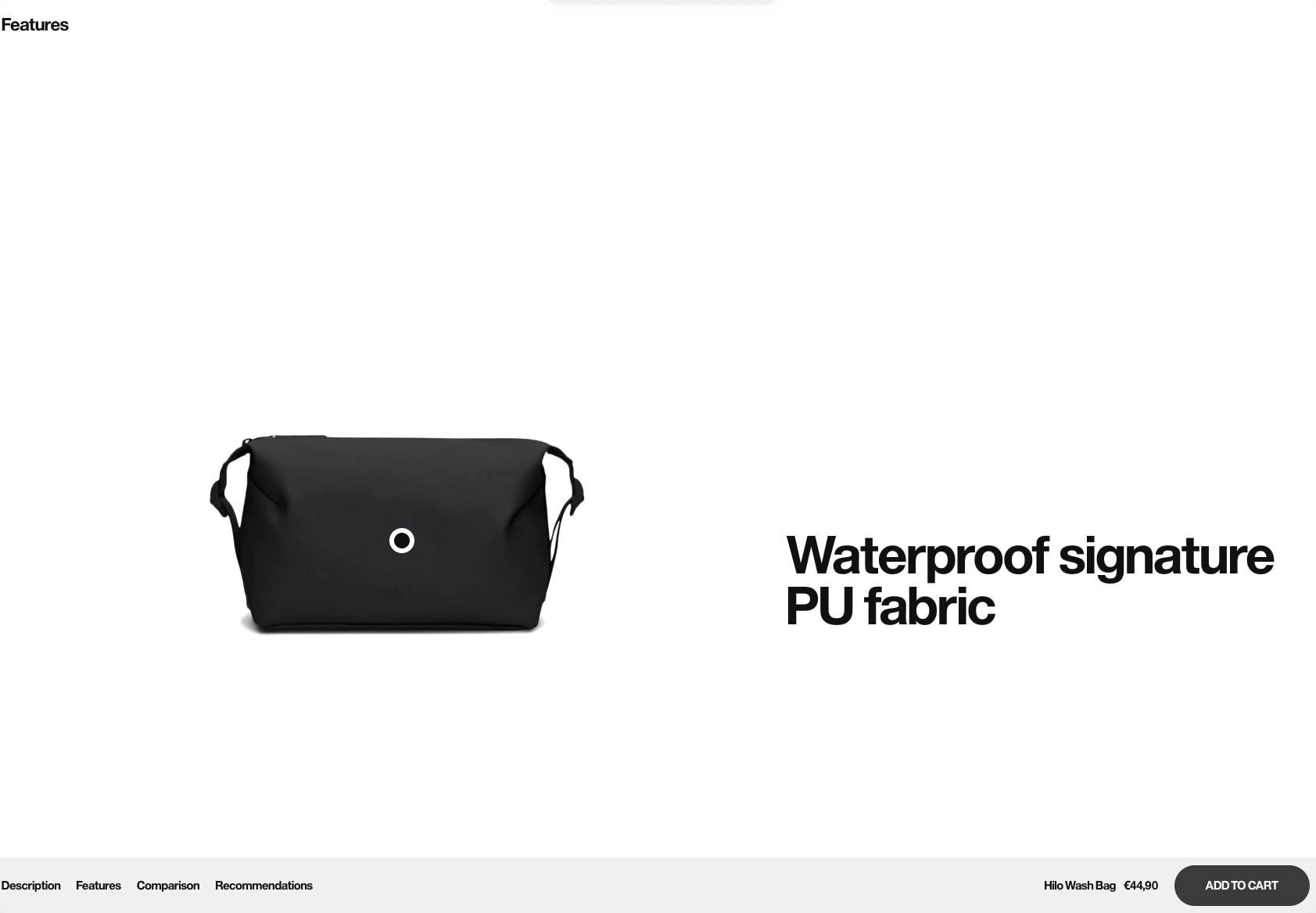 Rains® Hilo Wash Bag in Beige for €44.90 | 2-Year Warranty captured website design