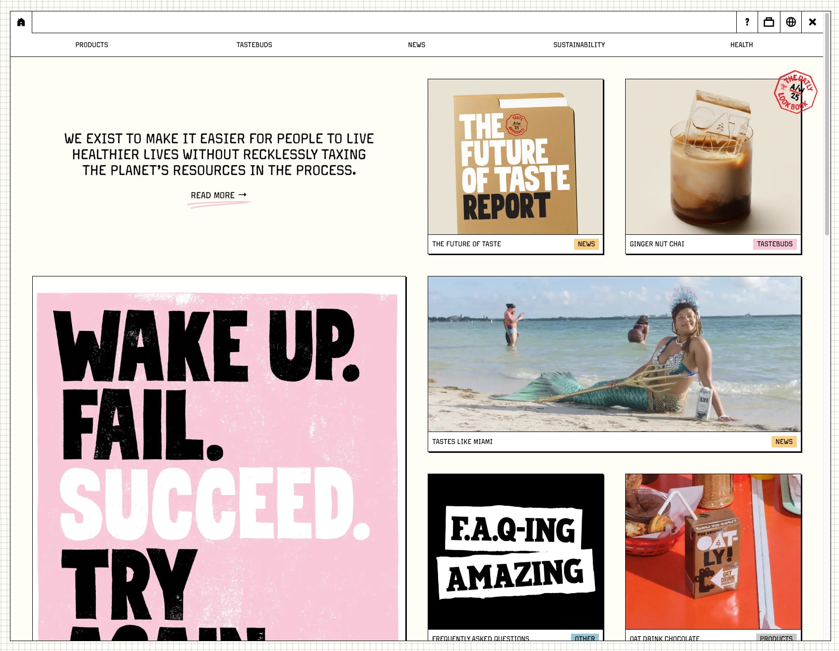 Oatly | the Original Oat Drink Company | Oatly captured website design