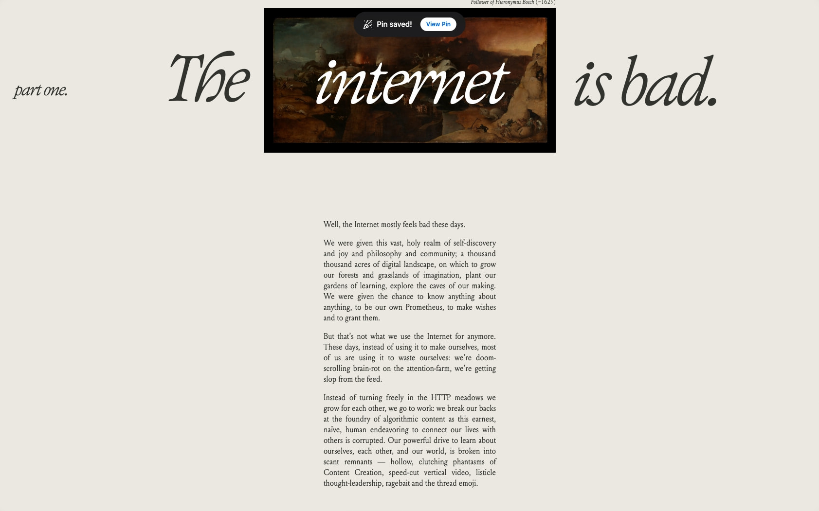 A Website To End All Websites | Henry From Online captured website design