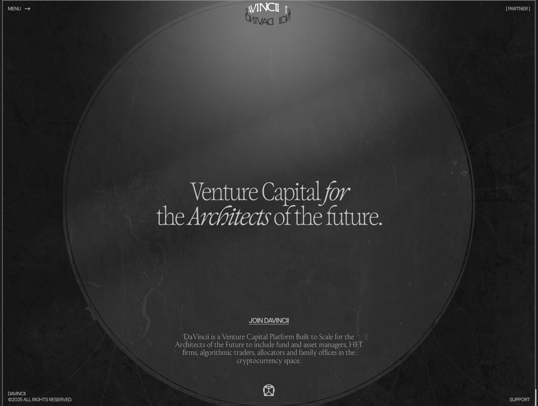 Homepage captured website design