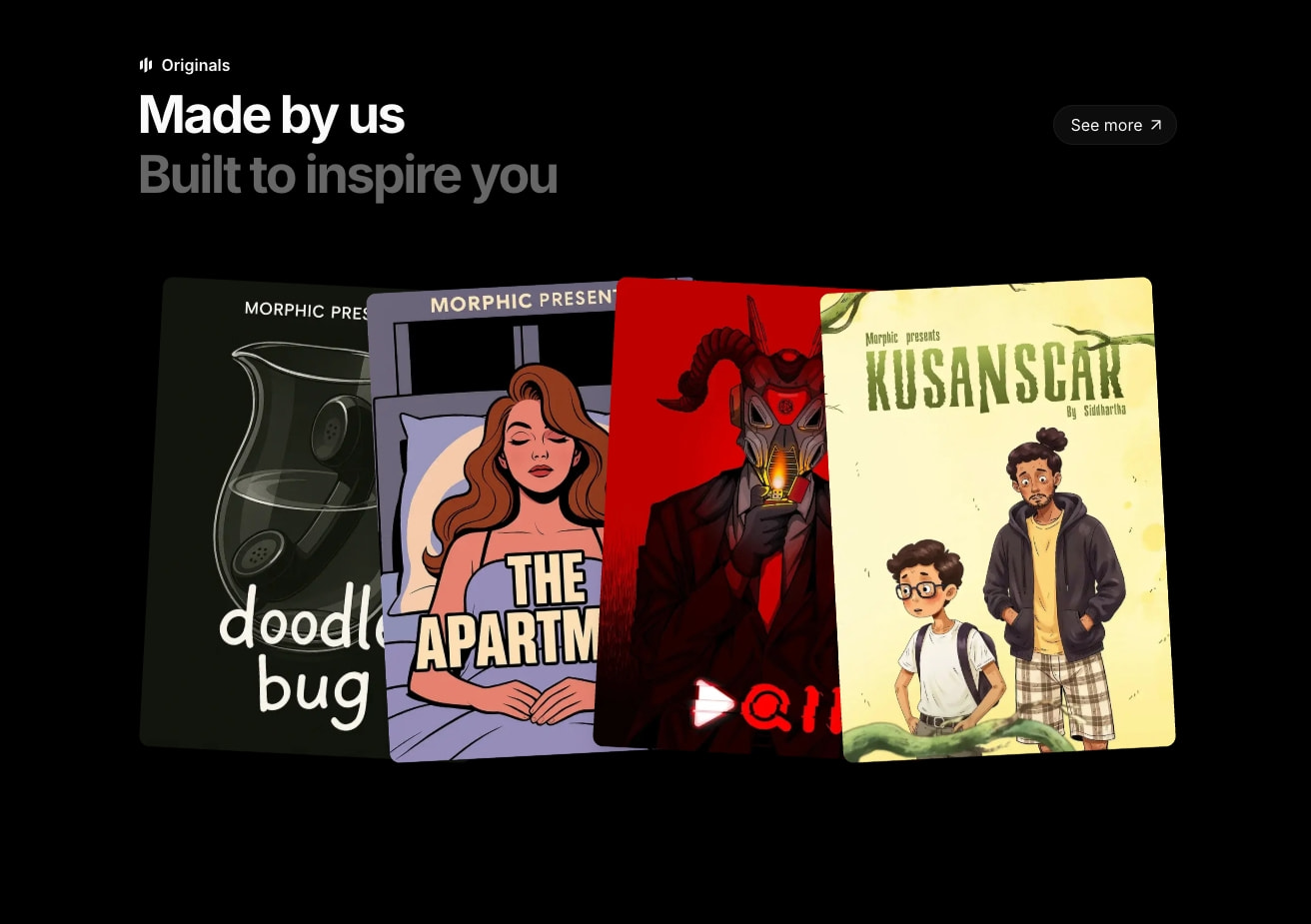 Morphic – A new era of storytelling captured website design