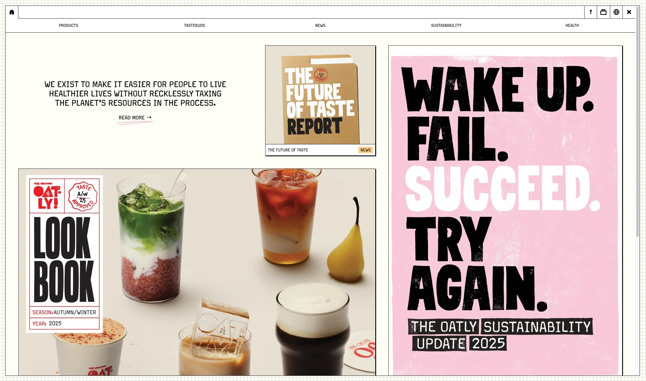 Oatly | the Original Oat Drink Company | Oatly captured website design
