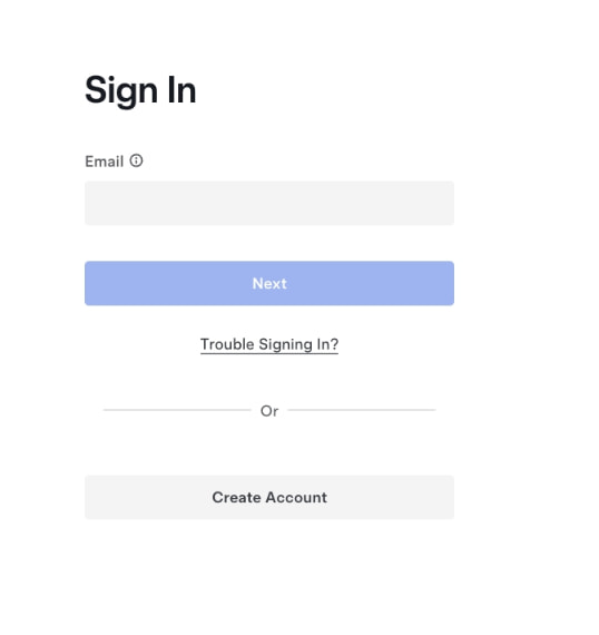 Tesla SSO - Sign In captured website design