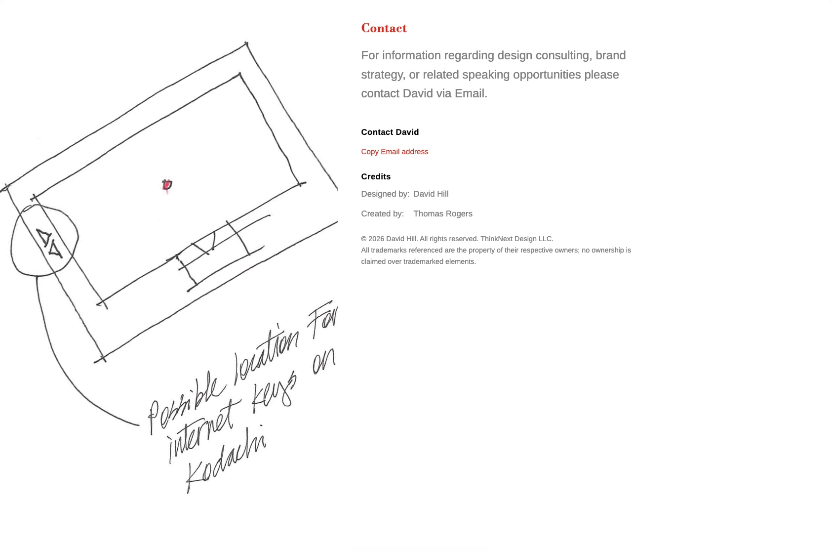 Contact - ThinkNext Design captured website design