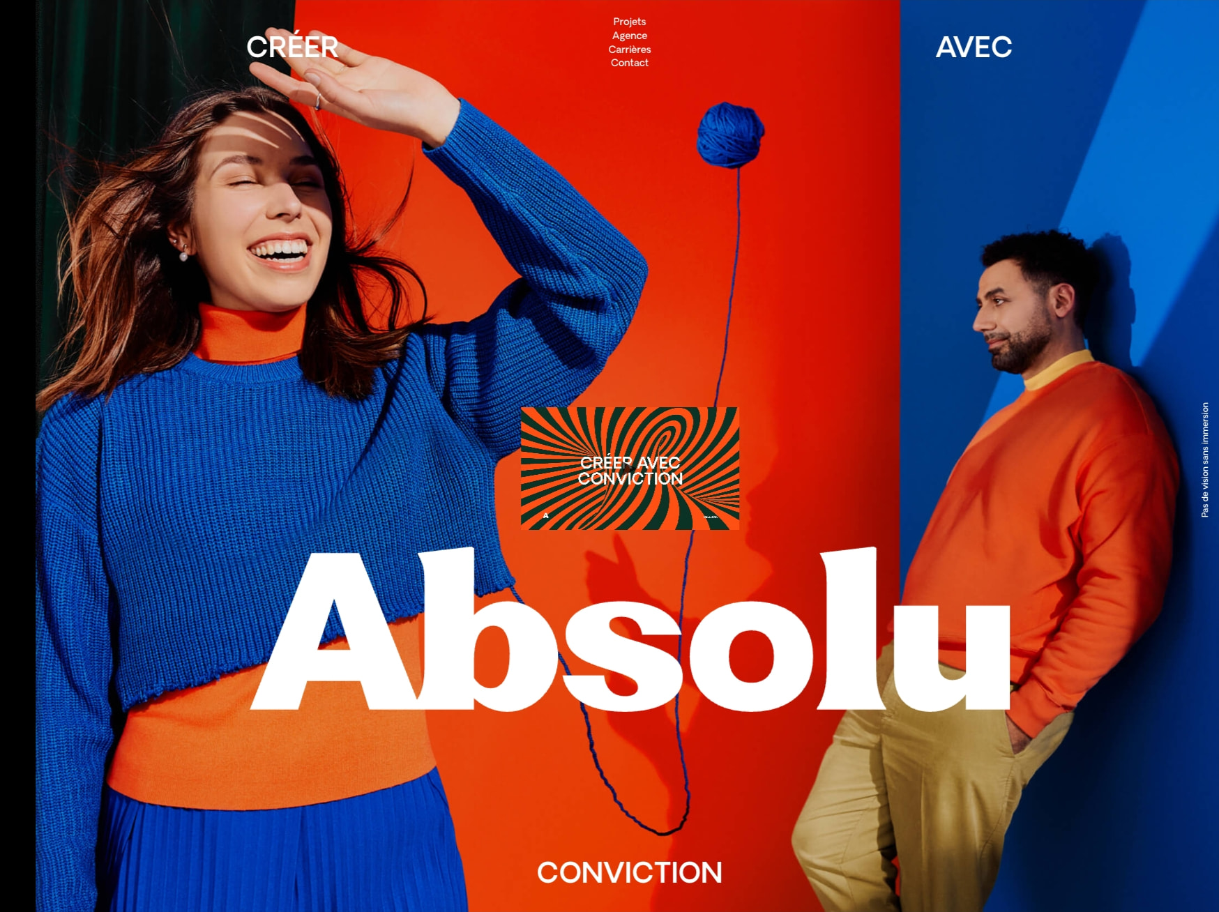 Absolu - Agence de création captured website design