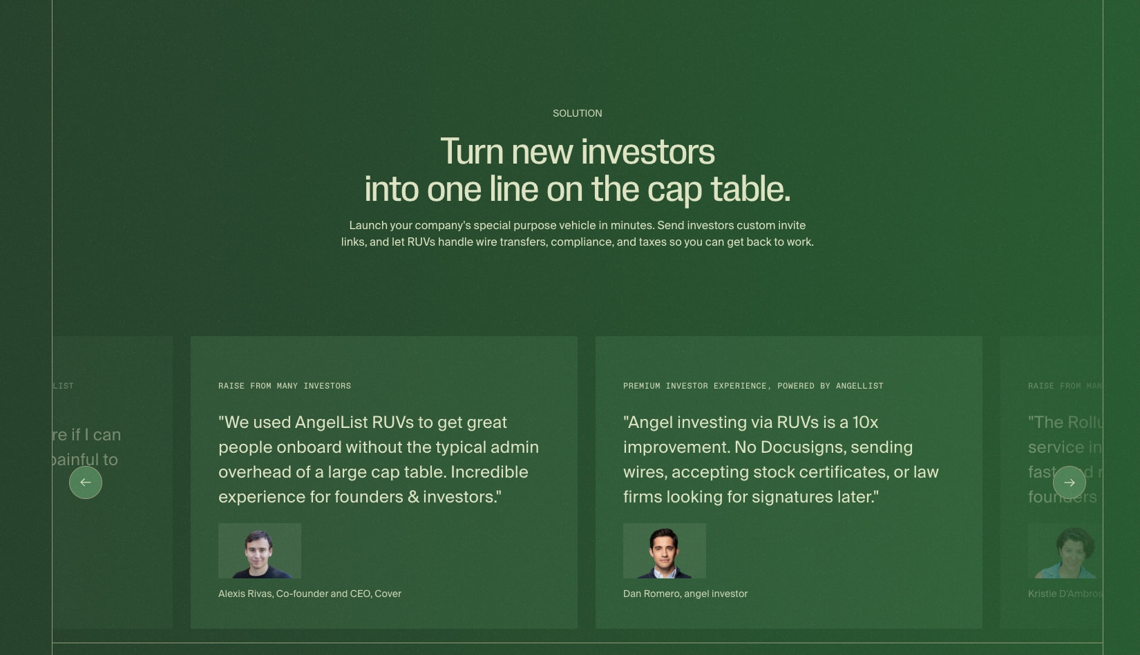 Rollups | RUV captured website design