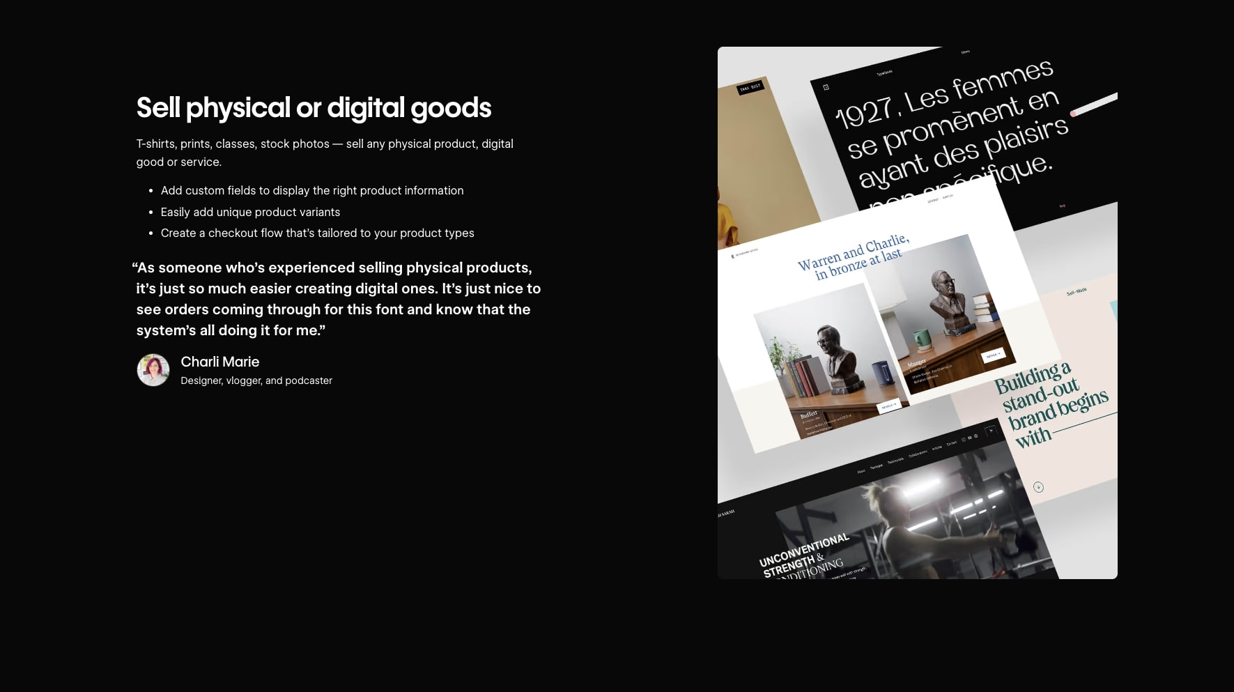 Webflow Ecommerce website builder | Webflow captured website design