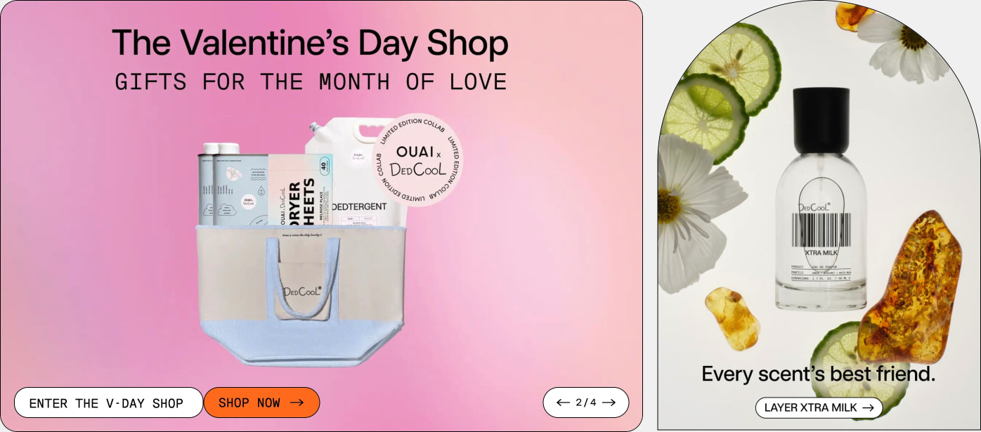 Making life smell really good. GENDERLESS + VEGAN + NON TOXIC – DedCool captured website design