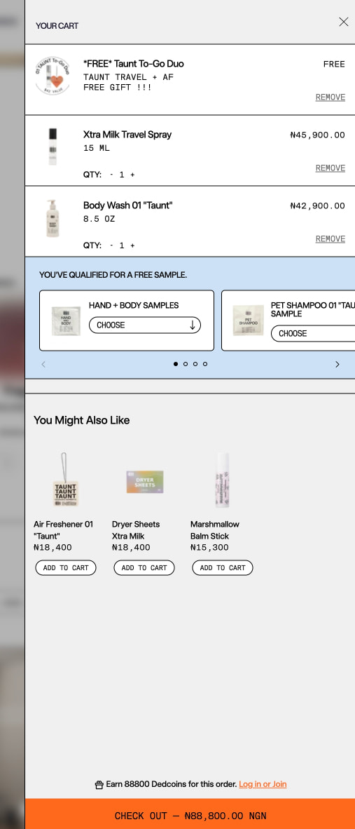 Making life smell really good. GENDERLESS + VEGAN + NON TOXIC – DedCool captured website design
