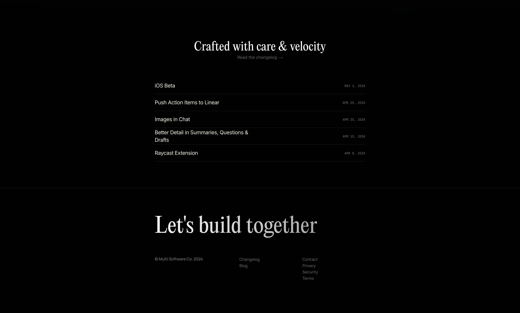 Multi— Multiplayer Collaboration for MacOS captured website design