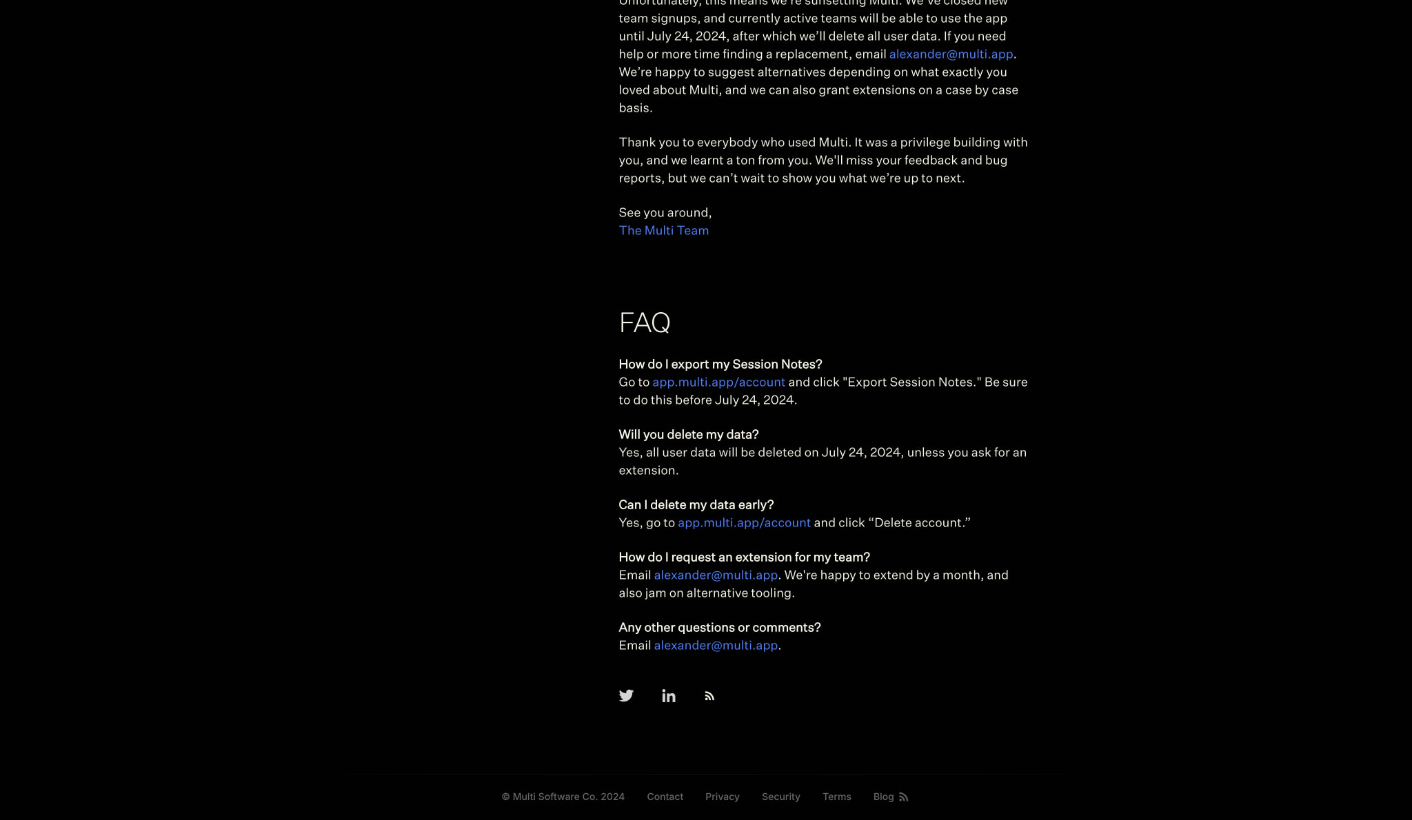 Multi Blog – Multi is joining OpenAI captured website design