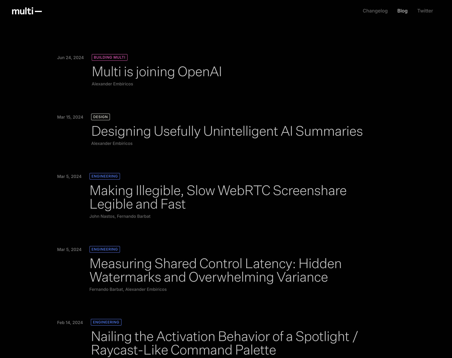 Blog - Multi captured website design