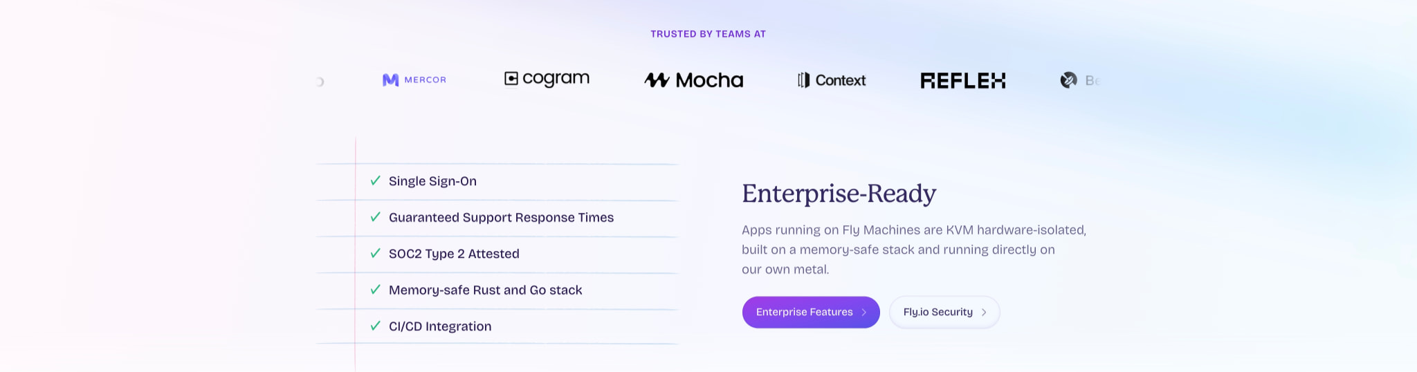 Deploy app servers close to your users · Fly captured website design
