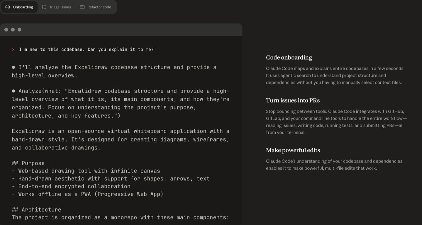 Claude Code - AI coding agent for terminal & IDE | Claude captured website design