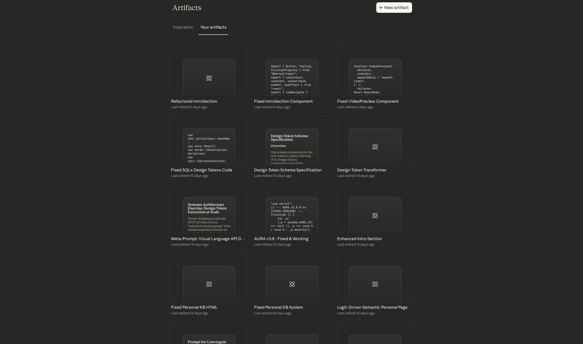 Claude captured website design