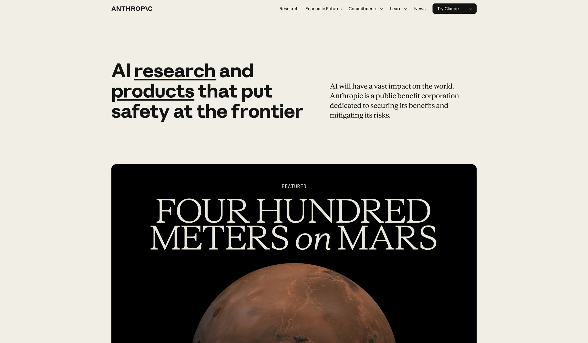 Home \ Anthropic captured website design