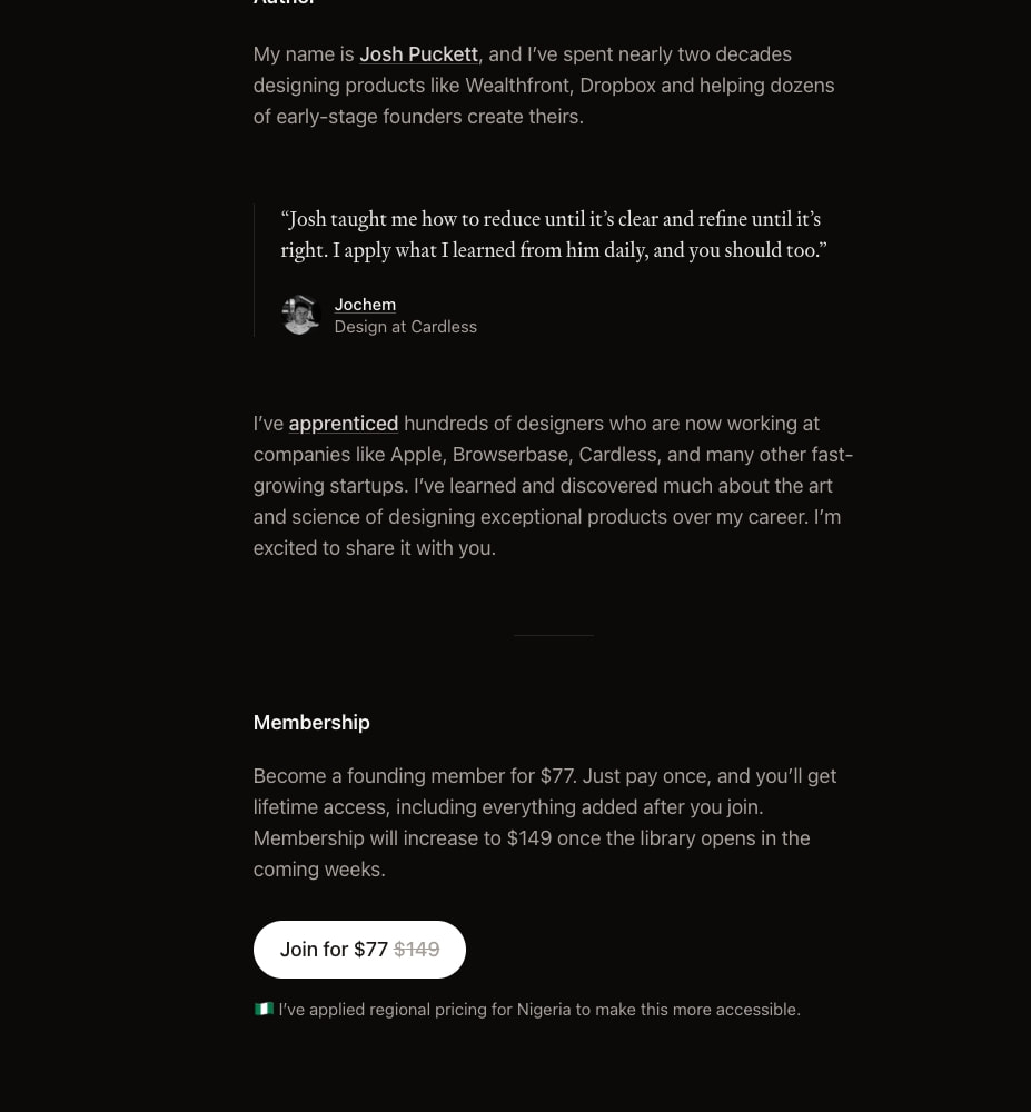 Interface Craft: a working library for those committed to designing with uncommon care. captured website design